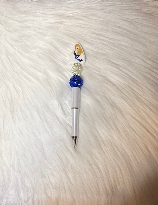 TS Inspired Beaded Pen – Blue Edition