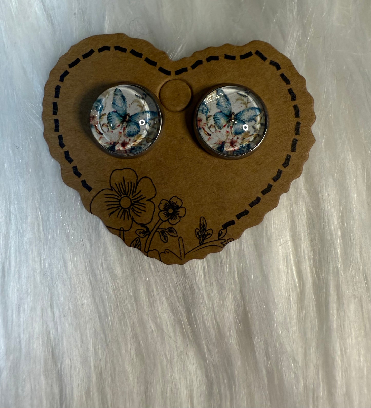 Butterfly - Stud Earrings 12mm