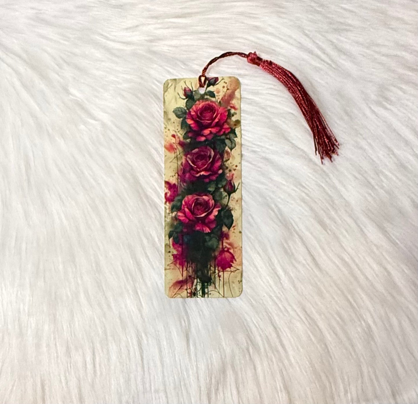 Crimson Bloom - Bookmark