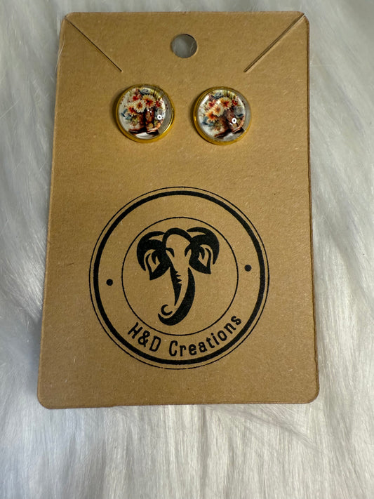 Rustic Cowgirl Charm - Stud Earrings 12mm