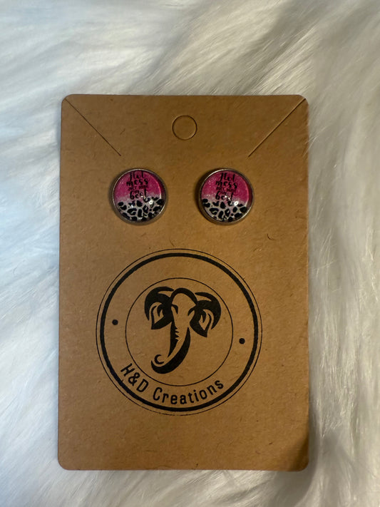 Hot mess - Stud Earrings 12mm