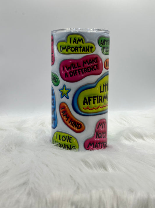 12oz Tumbler - Little Affirmations