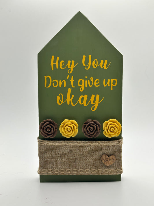 Decorative Wooden Casita - Hey You