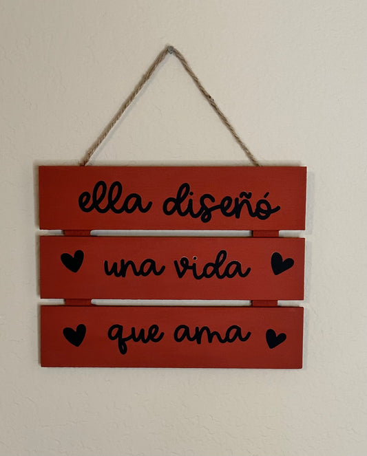 Pallet - Sign - Una Vida