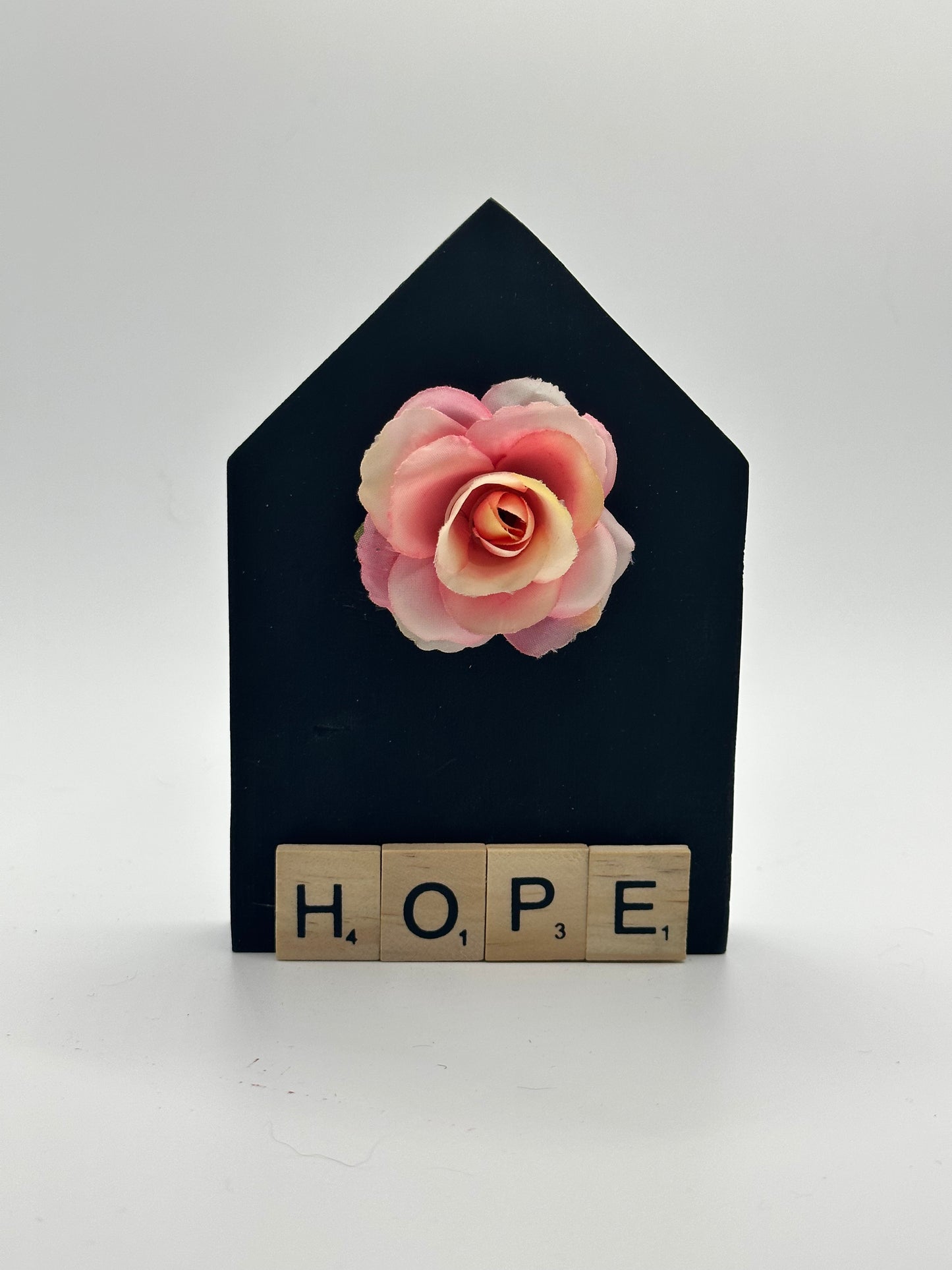 Decorative Wooden Casita - Scrabble - Hope