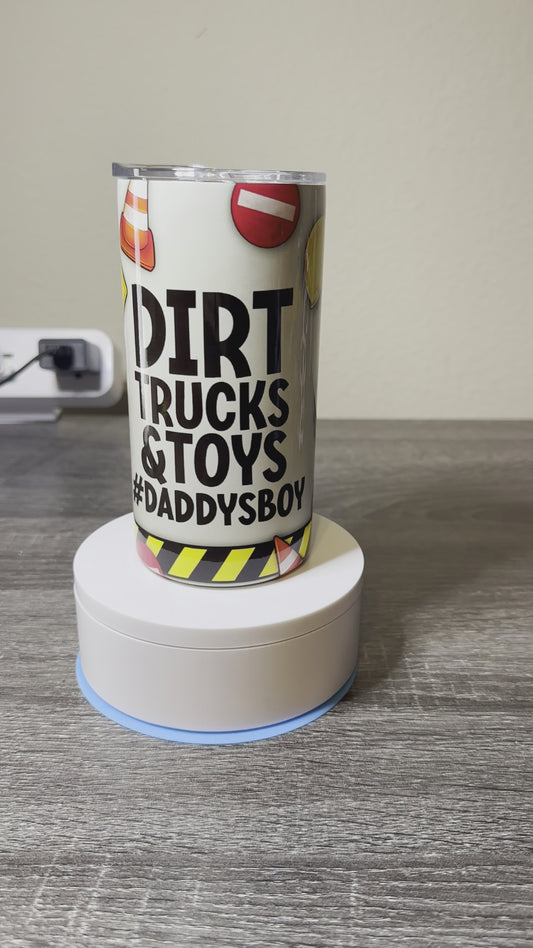 20oz - Dirt Truck Dad & Son Matching Tumbler Set - 20oz & 12oz